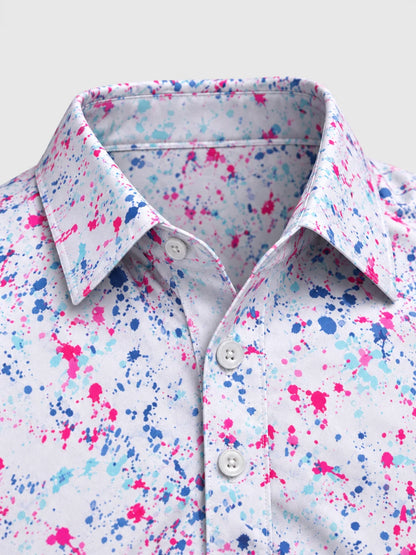 Paint Splash Performance-Golf-Poloshirt