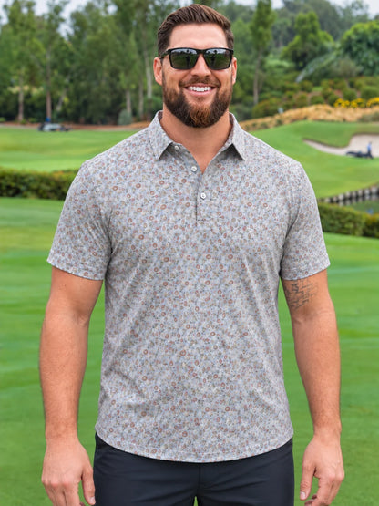 Coastal Paisley Performance-Golf-Poloshirt