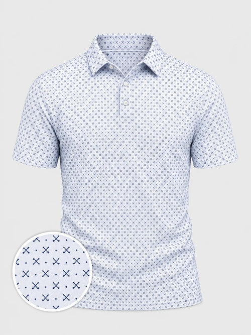 Crossed Clubs Performance-Golf-Poloshirt