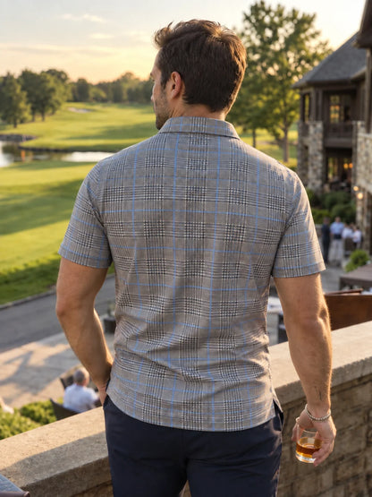 Windsor-Karo Performance-Golf-Poloshirt