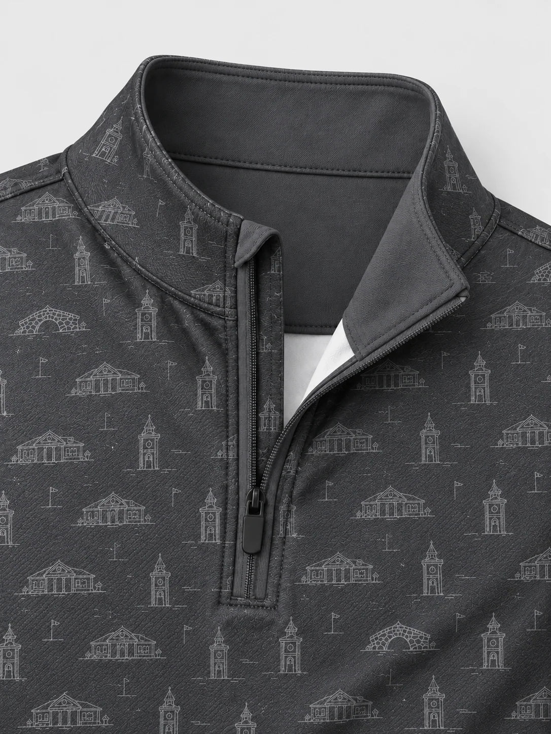 Heritage-Golfpullover mit kurzem Reißverschluss