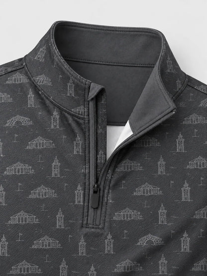 Heritage-Golfpullover mit kurzem Reißverschluss