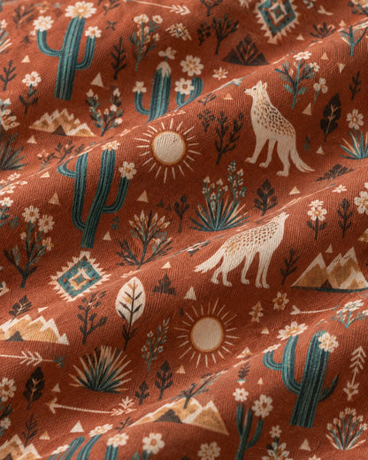 Desert Moon Southwest-Pullover mit kurzem Reißverschluss